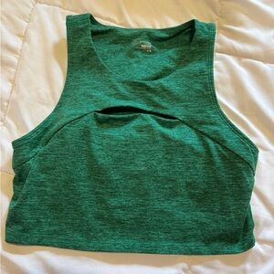 Aerie Emerald Green Sleeveless Crop Top